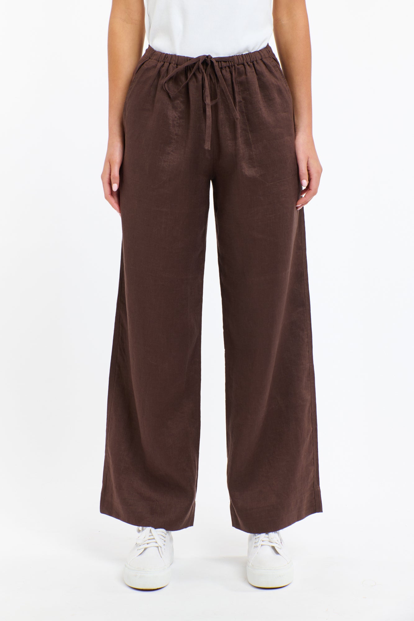 PERRY LINEN DRAWCORD PANT