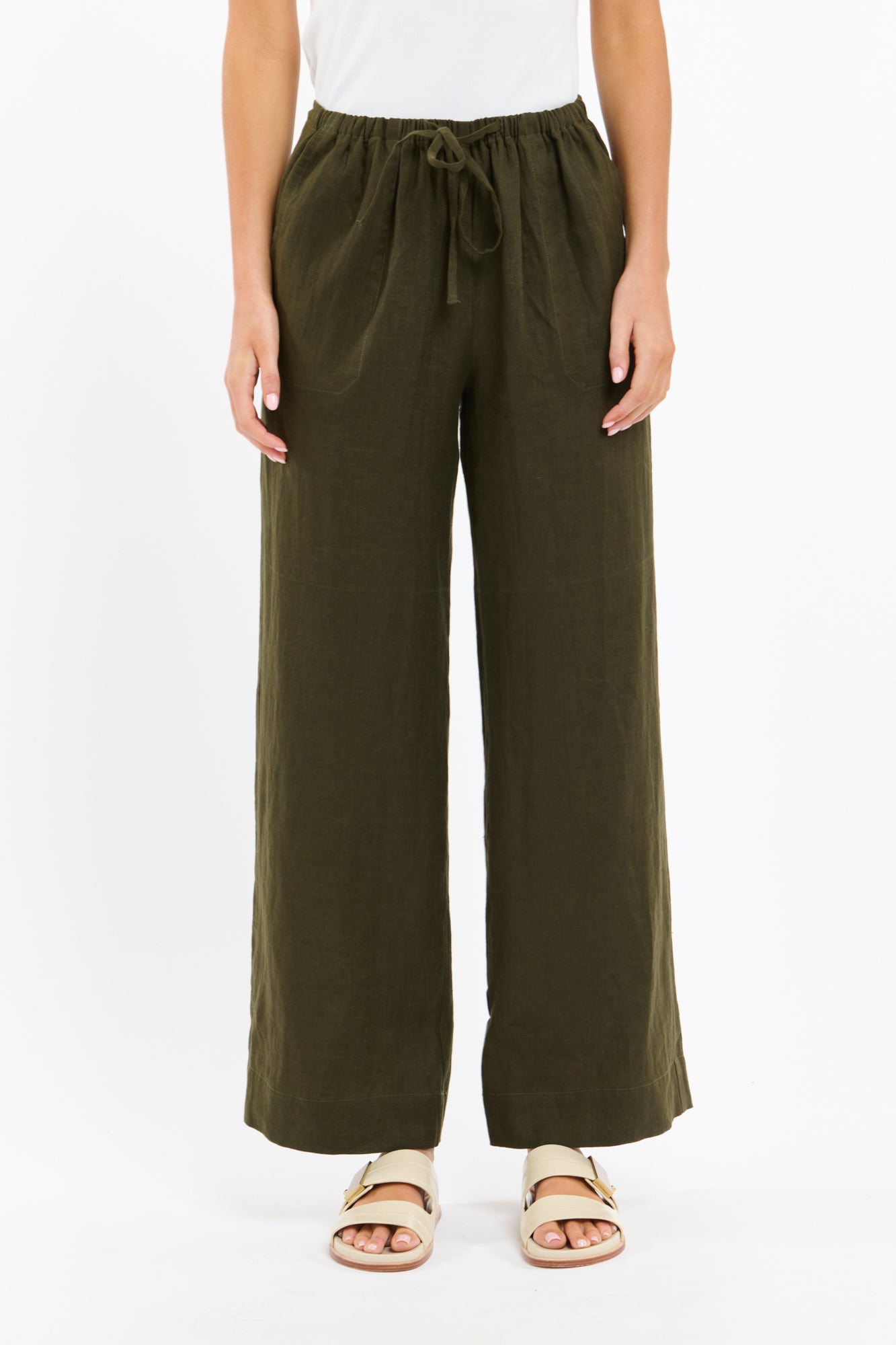 PERRY LINEN DRAWCORD PANT