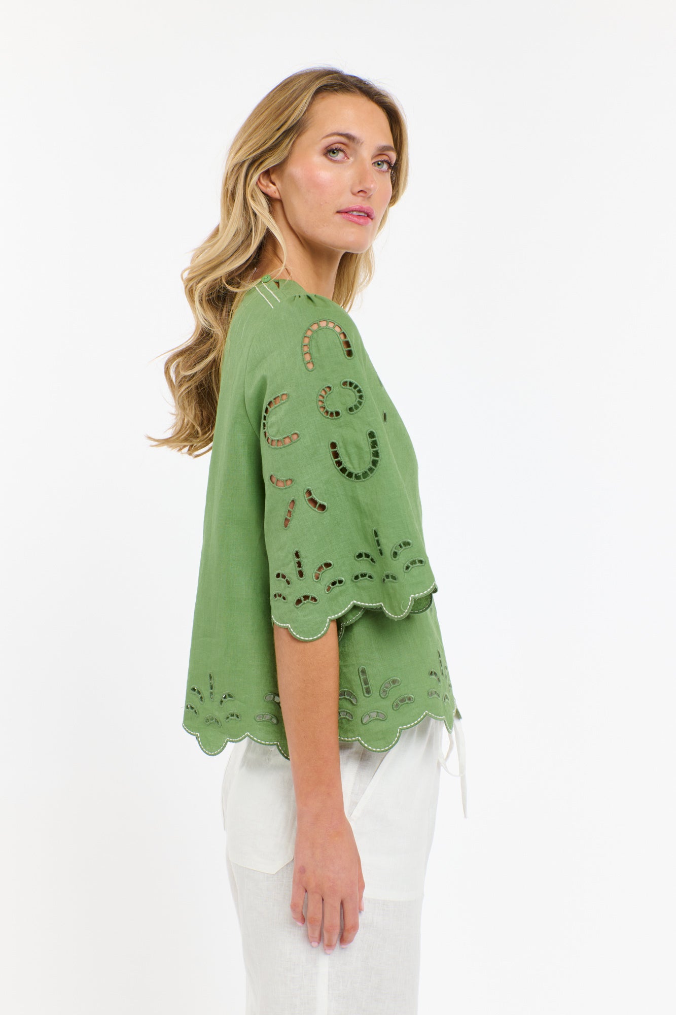 ANNIE EMBROIDERED TOP
