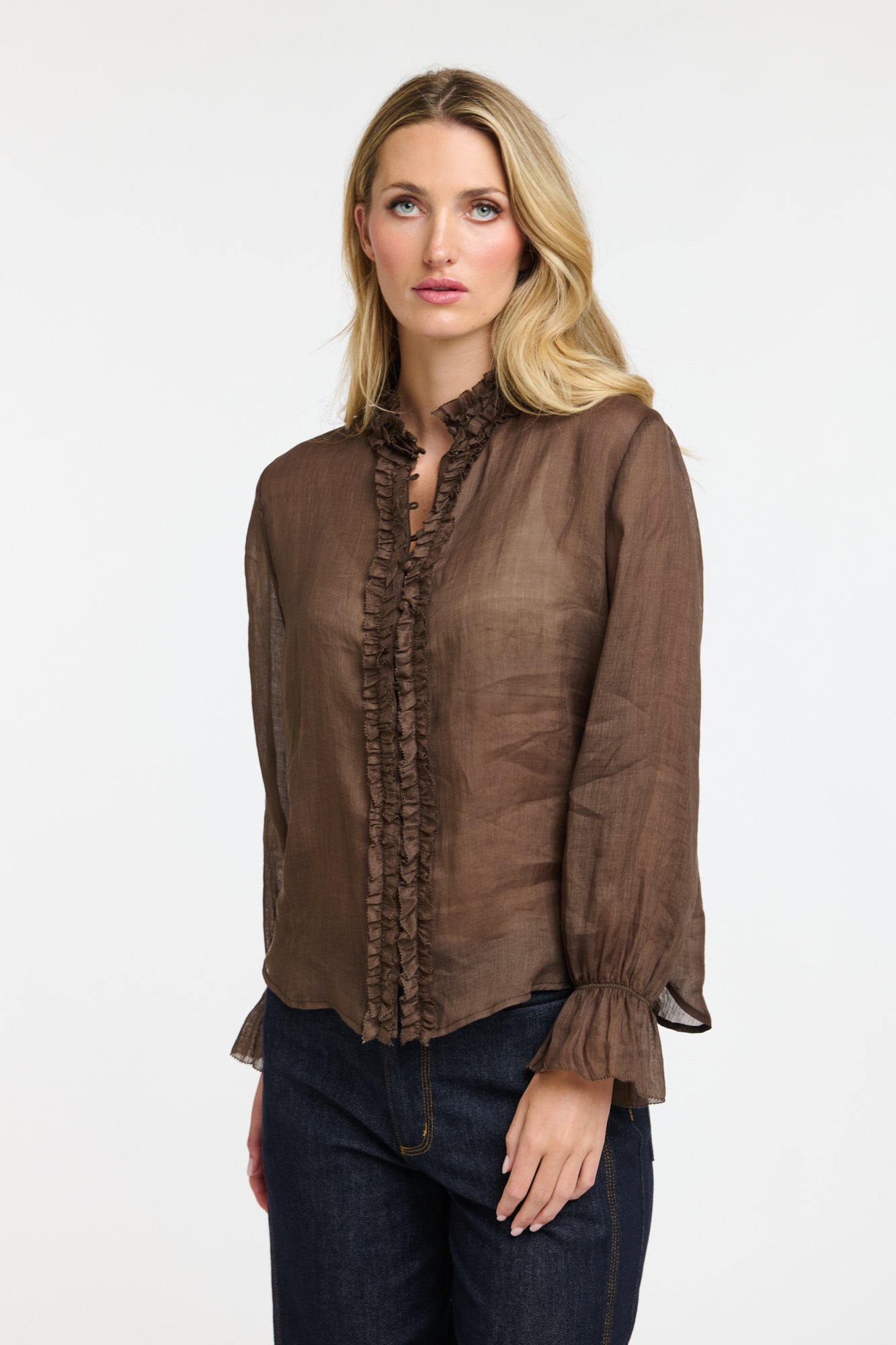 VANESSA FRILL SHIRT