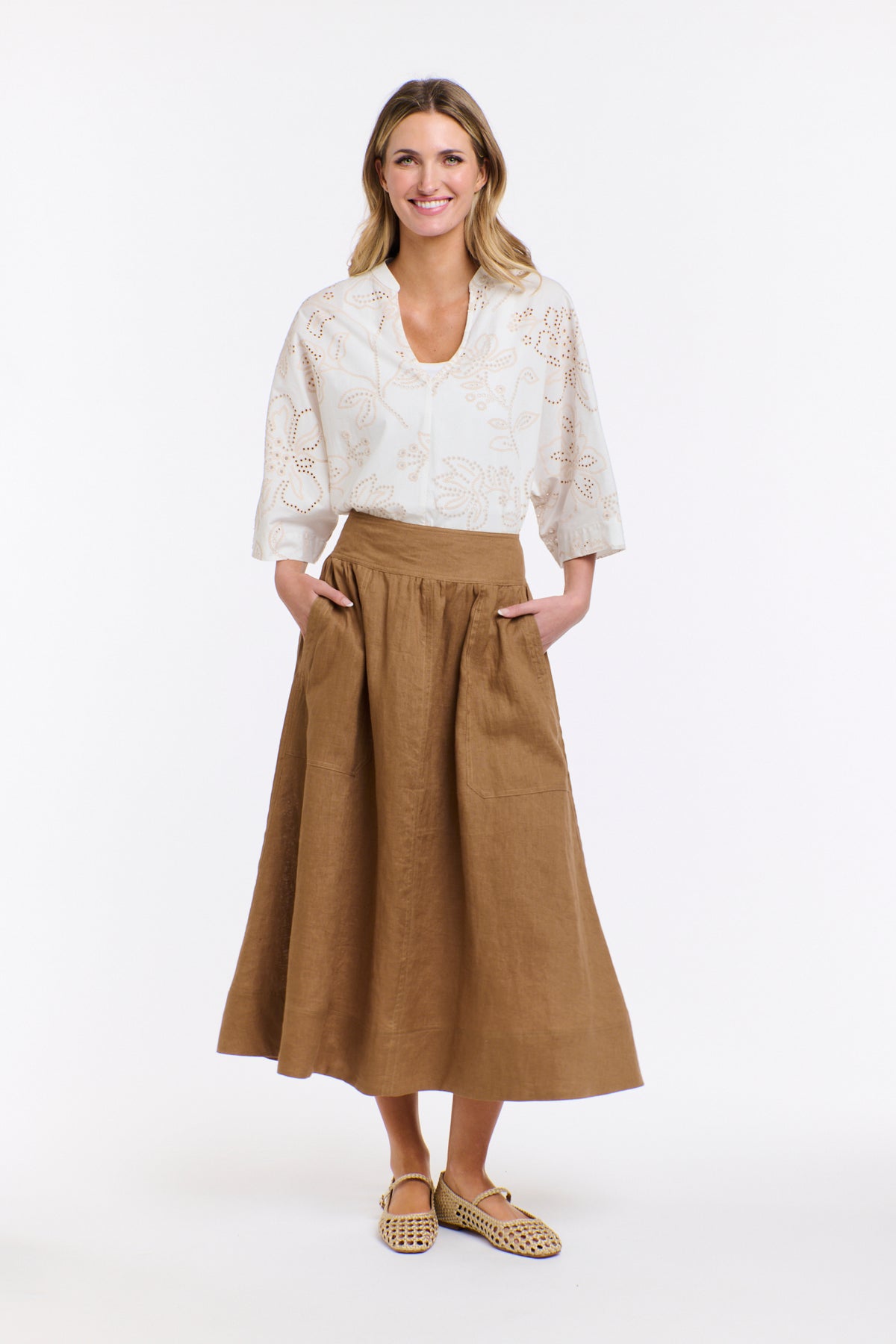 LANA WIDE SLEEVE TOP